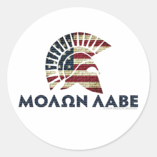 Molon Labe! Runder Aufkleber