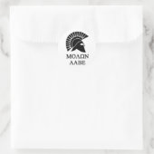 MOLON LABE RUNDER AUFKLEBER (Tasche)