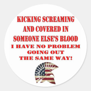 MOLON LABE RUNDER AUFKLEBER