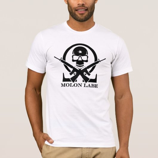 Molon Labe Schädel T-Shirt (Vorderseite)