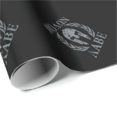 Molon Labe Schmutz-spartanische Maske Geschenkpapier (Rolleneckpunkt)