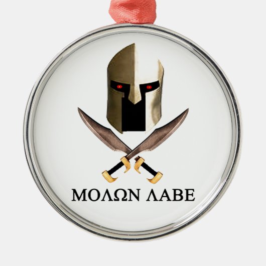 MOLON LABE SILBERNES ORNAMENT (Vorne)