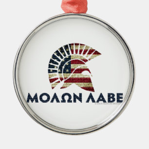 Molon Labe! Silbernes Ornament