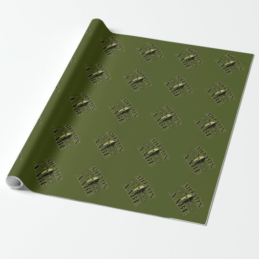 Molon Labe Spartan 5 Sterne Olive Green Geschenkpapier (Ungerollt)