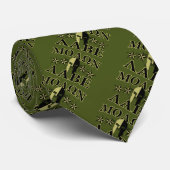 Molon Labe Spartan 5 Sterne Olive Green Krawatte (Gerollt)