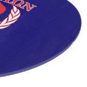 Molon Labe Spartan Armor Laurels Tri Color Schneidebrett (Ecke)