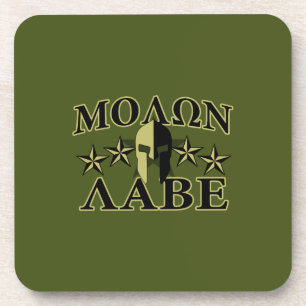 Molon Labe Spartan Helmet 5 Sterne Untersetzer