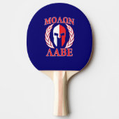 Molon Labe Spartan Helmet Laurels Blue Tischtennis Schläger (Vorderseite)