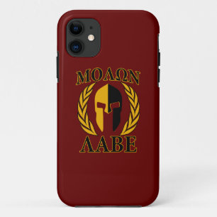 Molon Labe Spartan Helmet Laurels Burgundy Accent Case-Mate iPhone Hülle