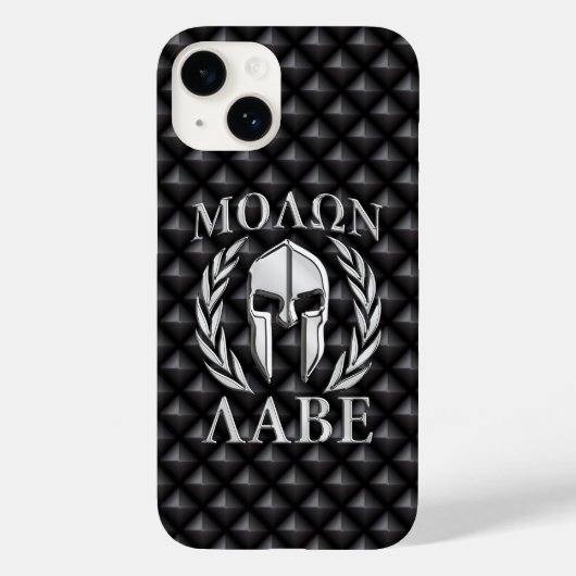 Molon Labe Spartan Helmet Laurels Case-Mate iPhone Hülle (Rückseite)
