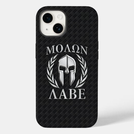 Molon Labe Spartan Helmet Laurels Case-Mate iPhone Hülle (Rückseite)