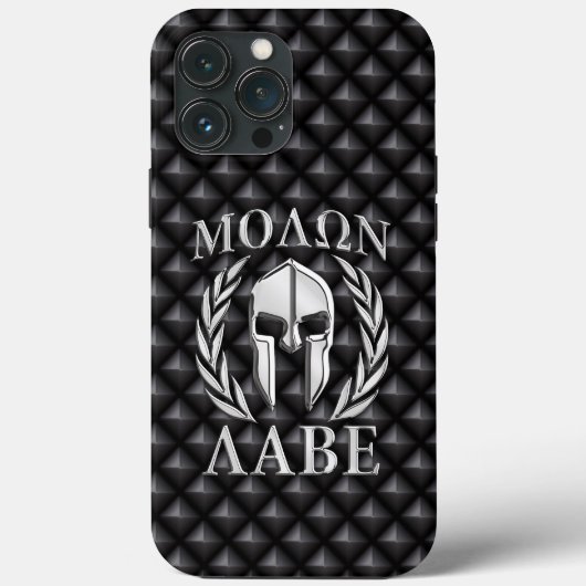 Molon Labe Spartan Helmet Laurels Case-Mate iPhone Hülle (Rückseite)