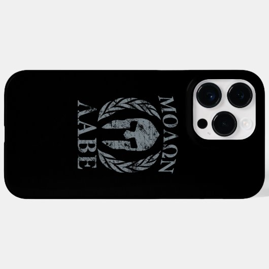 Molon Labe Spartan Helmet Laurels Case-Mate iPhone Hülle (Rückseite (Horizontal))