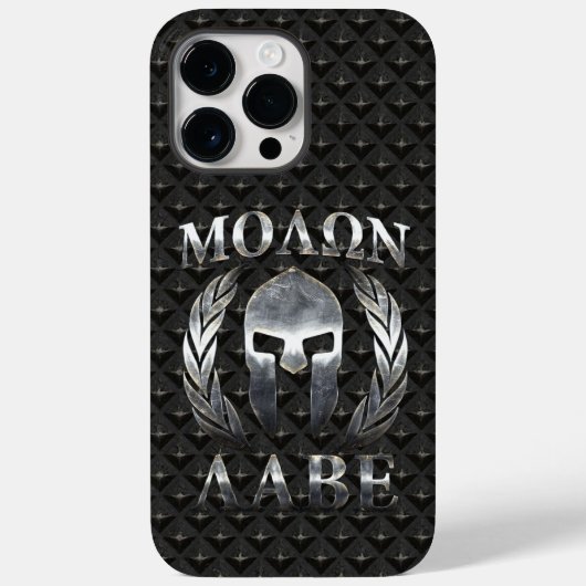 Molon Labe Spartan Helmet Laurels Case-Mate iPhone Hülle (Rückseite)