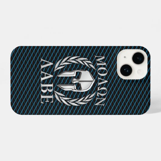 Molon Labe Spartan Helmet Laurels iPhone Hülle (Rückseite (Horizontal))