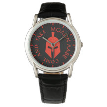 Molon Labe Spartan Helmet Red Men's