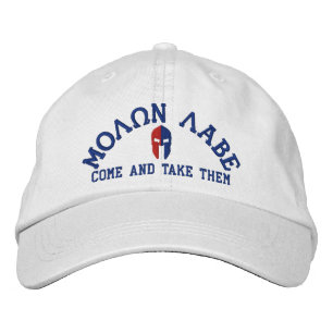 Molon Labe Spartan Helmet Stickerei Bestickte Baseballkappe