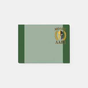 Molon Labe Spartan Laurels auf Forest Green Post-it Klebezettel
