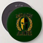 Molon Labe Spartan Laurels Forest Green Decke Button (Vorne & Hinten)