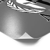 Molon Labe Spartan Mask Armor Laurels Monochrome Fotodruck (Ecke)