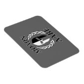 Molon Labe Spartan Mask Armor Laurels Monochrome Magnet (Rechte Seite)