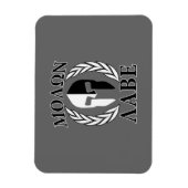 Molon Labe Spartan Mask Armor Laurels Monochrome Magnet (Vertikal)