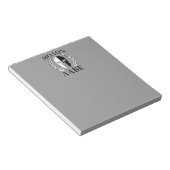 Molon Labe Spartan Mask Armor Laurels Monochrome Notizblock (angewinkelt)