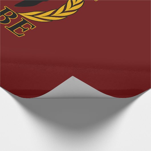 Molon Labe Spartan Mask Laurels Burgundy Dekoratio Geschenkpapier (Ecke)