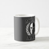Molon Labe Spartan Mask Laurels Monochrome Kaffeetasse (VorderseiteRechts)