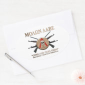 Molon Labe - Spartan Shield Ovaler Aufkleber (Umschlag)