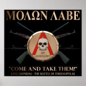 Molon Labe - Spartan Shield Poster (Vorne)
