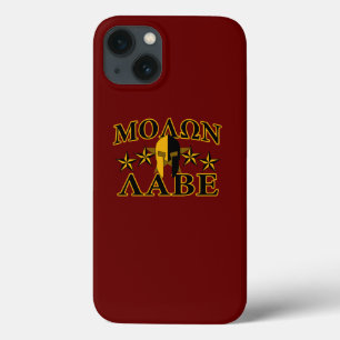 Molon Labe Spartan Warrior 5 Sterne Burgundy Case-Mate iPhone Hülle