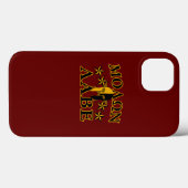 Molon Labe Spartan Warrior 5 Sterne Burgundy Case-Mate iPhone Hülle (Rückseite (Horizontal))