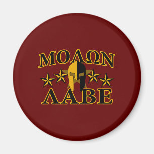 Molon Labe Spartan Warrior 5 Sterne Burgundy Magnet
