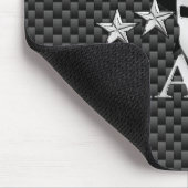 Molon Labe Spartan Warrior 5 Sterne Carbon Mousepad (Ecke)