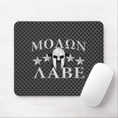 Molon Labe Spartan Warrior 5 Sterne Carbon Mousepad (Mit Mouse)