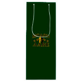 Molon Labe Spartan Warrior 5 Sterne grün Geschenktüte Für Weinflaschen (Vorderseite)