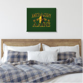 Molon Labe Spartan Warrior 5 Sterne grün Leinwanddruck (Insitu (Schlafzimmer))