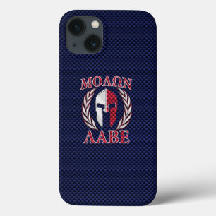 Molon Labe Spartan Warrior Blue Carbon Case-Mate iPhone Hülle