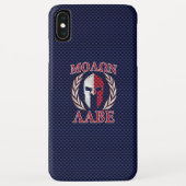 Molon Labe Spartan Warrior Carbon Fibre Chrome Case-Mate iPhone Hülle (Rückseite)