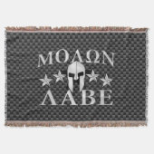 Molon Labe Spartan Warrior Helmet 5 Sterne Carbon Decke (Vorderseite)
