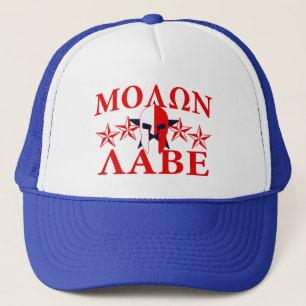 Molon Labe Spartan Warrior Helmet 5 Sterne Patriot Truckerkappe