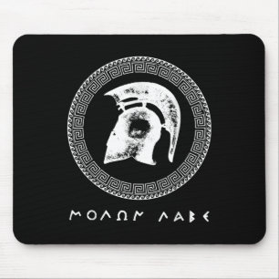 Molon Labe Spartan Warrior Helmet Alte Griechische Mousepad