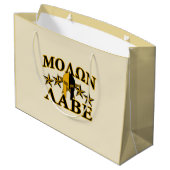 Molon Labe Spartan Warrior Helmet Goldenes Dekor Große Geschenktüte (Rückseite Schrägansicht)
