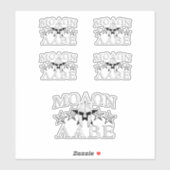 Molon Labe Spartan Warrior Helmet Mahogany Aufkleber (Blatt)