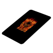 Molon Labe Spartan Warrior in Flammen Magnet (Linke Seite)