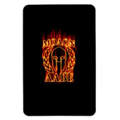 Molon Labe Spartan Warrior in Flammen Magnet (Vertikal)
