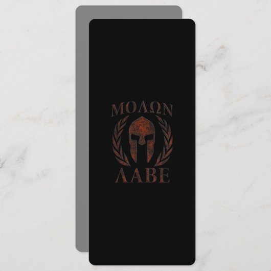 Molon Labe Spartan Warrior Laurels (Vorne/Hinten)