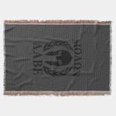 Molon Labe Spartan Warrior Laurels Carbon Decor Decke (Vorderseite)
