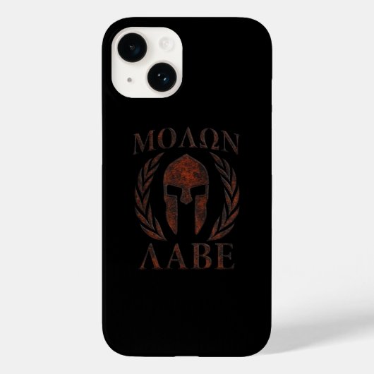 Molon Labe Spartan Warrior Laurels Case-Mate iPhone Hülle (Rückseite)